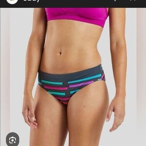 L Title Nine Lehua Bikini Bottom Stripes